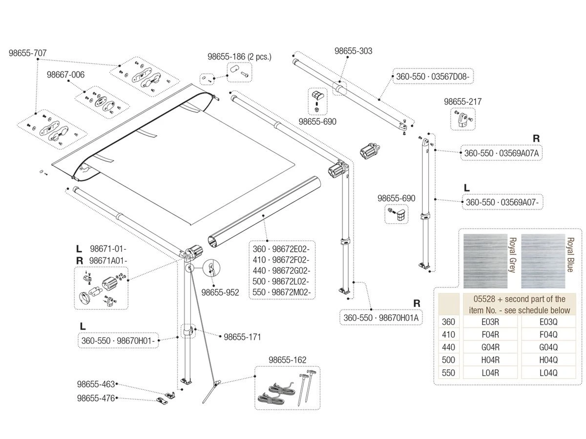 Fiamma Set Bevestiging Rafter Caravanstore 5 Fiamma Set Bevestiging Rafter Caravanstore - Afbeelding 3