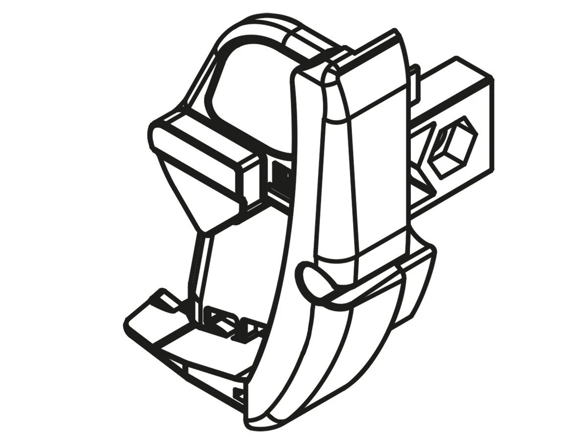 Fiamma Eindkap Voorlijst Links F45L 3 Fiamma Eindkap Voorlijst Links F45L