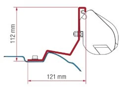 Fiamma F35 Adapter Viano V-Class Vito Marco Polo