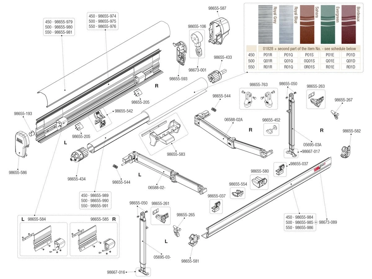 Fiamma Eindkap Voorlijst Links F45L 4 Fiamma Eindkap Voorlijst Links F45L - Afbeelding 2