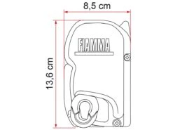Fiamma F45S PSA Deep Black Cassetteluifel -Fiamma fiamma f45s afmetingen cassette ecommerce